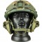 Комплект шлем баллистический FAST NIJ 0106.01 IIIA. 44 WENDY MultiCam с наушниками Walker's Razor Slim Electronic Muffs OD Green