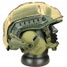 Комплект шлем баллистический FAST NIJ 0106.01 IIIA. 44 WENDY MM14 с наушниками Walker's Razor Slim Electronic Muffs OD Green