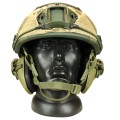 Комплект шлем баллистический FAST NIJ 0106.01 IIIA. 44 WENDY MM14 с наушниками Walker's Razor Slim Electronic Muffs OD Green