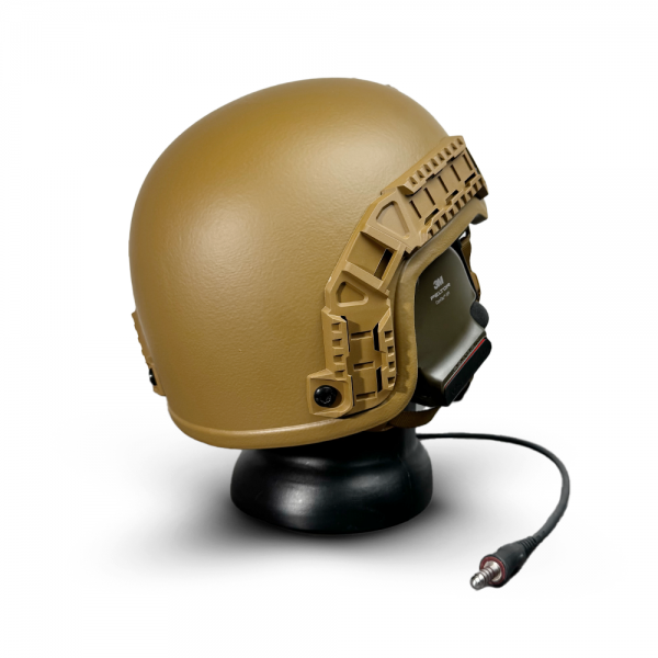 Комплект шлем баллистический PGD ARCH Coyote с наушниками PELTOR ComTac XPI 