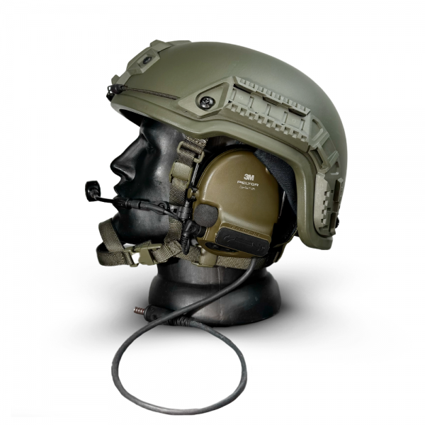 Комплект шлем баллистический PGD ARCH Olive с наушниками PELTOR ComTac XPI 