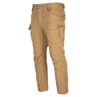 Штаны тактические утепленные Vik-Tailor SoftShell с усиленными вставками, Coyote