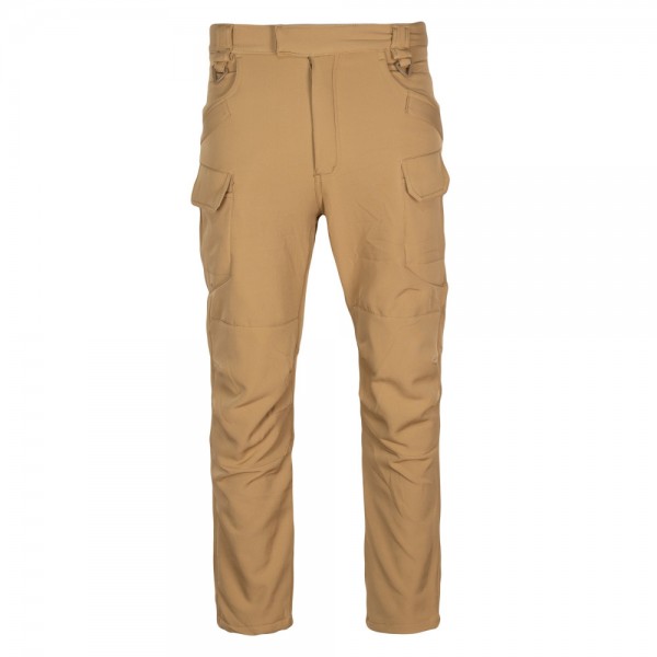 Штаны тактические утепленные Vik-Tailor SoftShell с усиленными вставками, Coyote